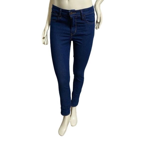 Levi Stretch Dark Blue Mid-Rise Jean Jegging Size 27x30 - Picture 1 of 3